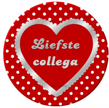 Button 56 mm Liefste collega
